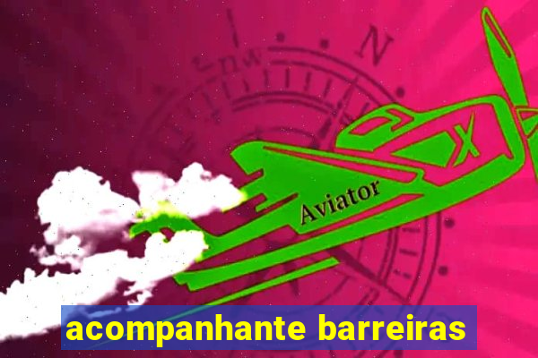 acompanhante barreiras